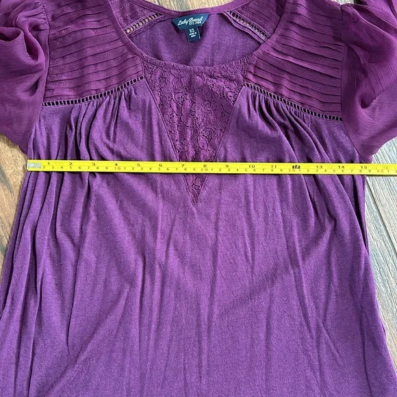 Lucky Brand plum shirt XS - Picture 7 of 8